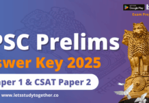 UPSC Prelims Answer Key 2025 by Different Coaching Institutes – GS Paper 1 & CSAT Paper 2 UPSC Prelims Answer Key 2025 by Different Coaching Institutes – GS Paper 1 & CSAT Paper 2